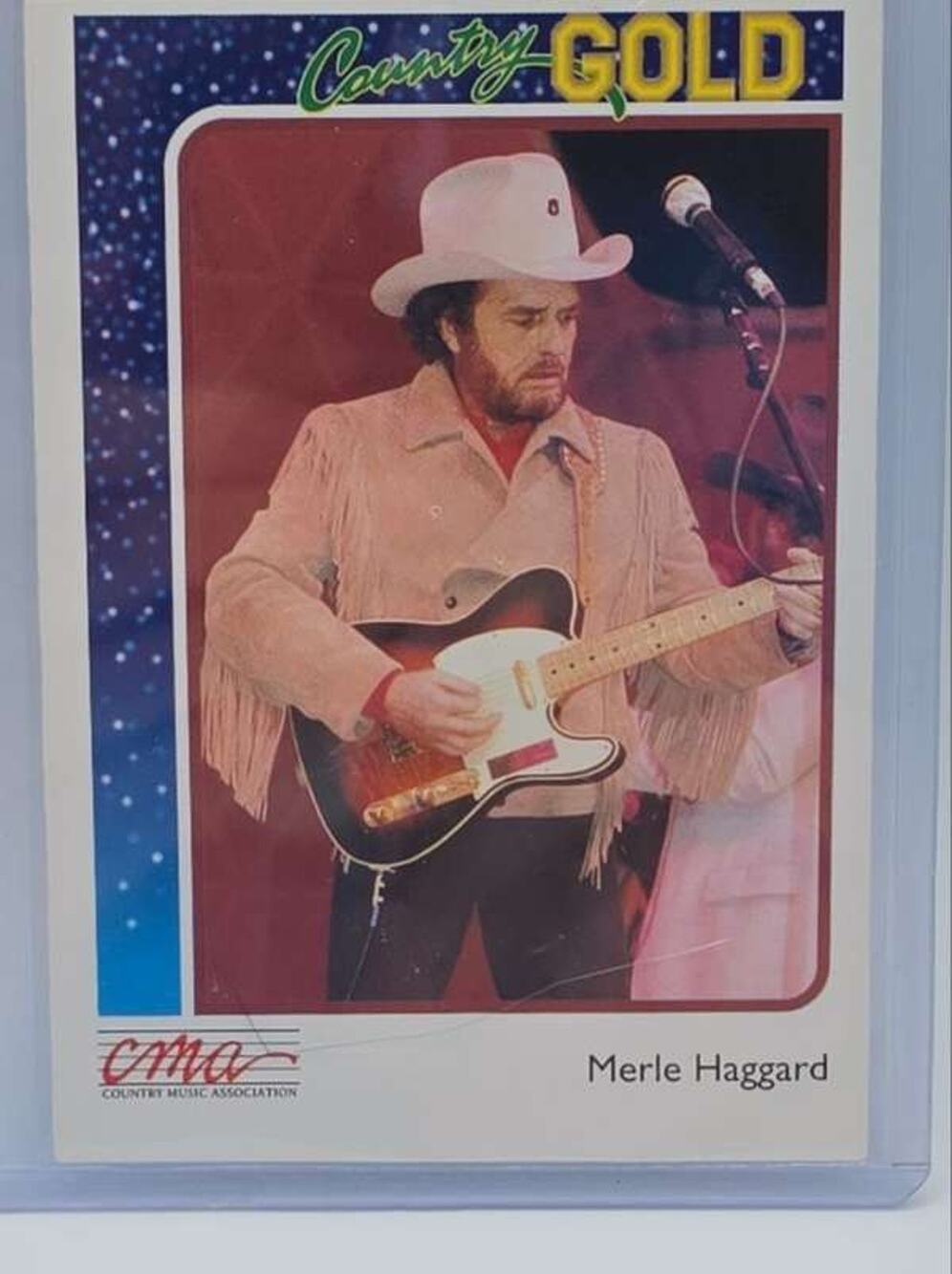 1992 Sterling Country Gold #15 Merle Haggard Card